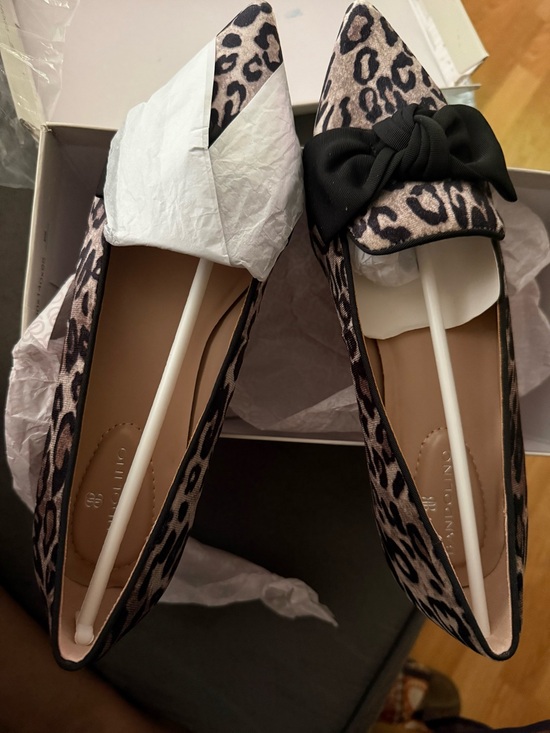 Bandolino Shoes - Bandolino Auggie Loafers - Leopard-Print Pointed Flats with Black Bow